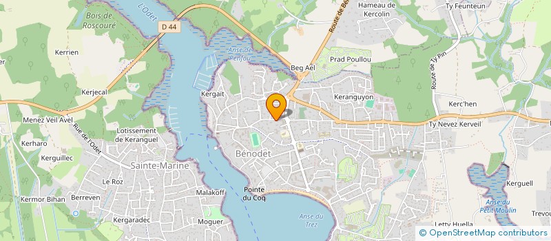 localisation de l'entreprise PVR IMMO 3  BENODET