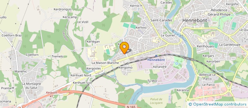 localisation de l'entreprise PVR IMMO  HENNEBONT
