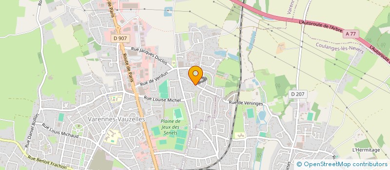 localisation de l'entreprise PVSB  VARENNES-VAUZELLES