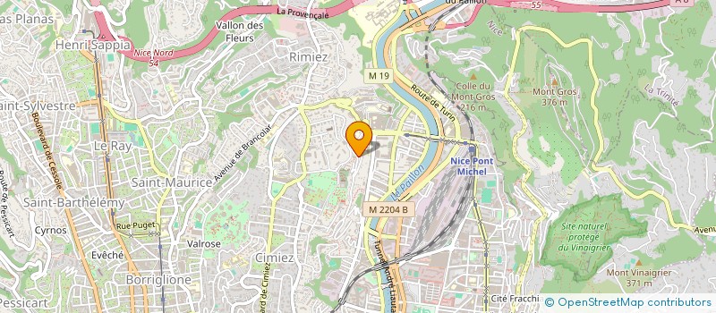 localisation de l'entreprise PVSF à NICE