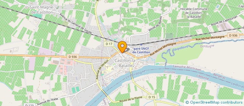 localisation de l'entreprise PVTWL à CASTILLON-LA-BATAILLE