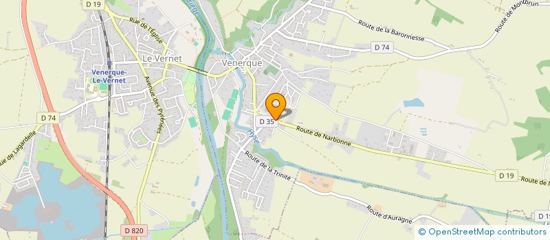 localisation de l'entreprise PVV à VENERQUE