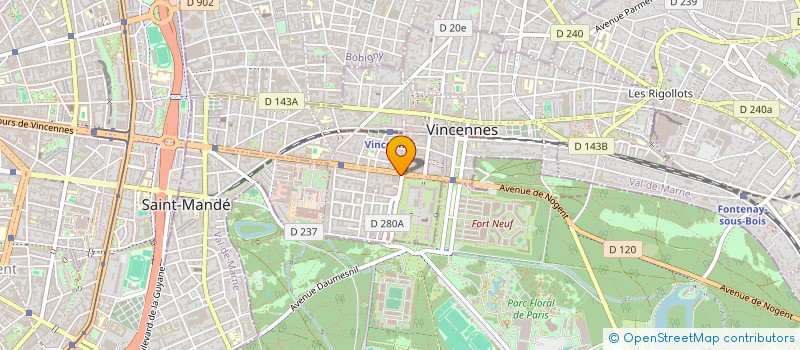 localisation de l'entreprise PVW INVEST  VINCENNES