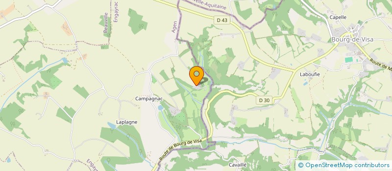 localisation de l'entreprise PW DEVELOPMENT  ENGAYRAC