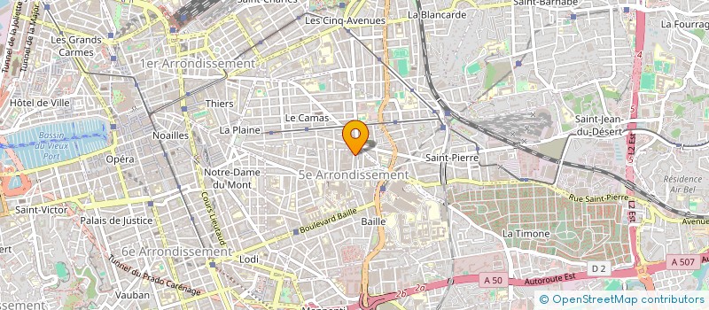 localisation de l'entreprise PW TELECOM à MARSEILLE