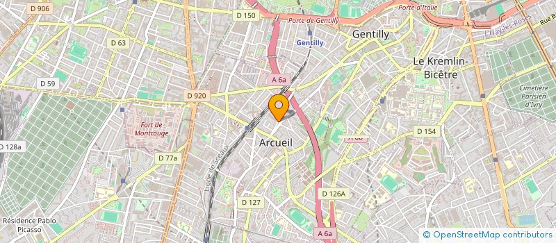 localisation de l'entreprise PW TRANSPORTS à ARCUEIL