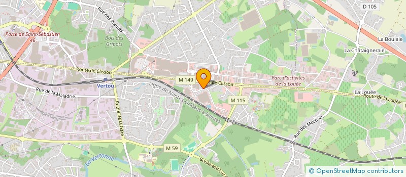 localisation de l'entreprise PW1 à VERTOU