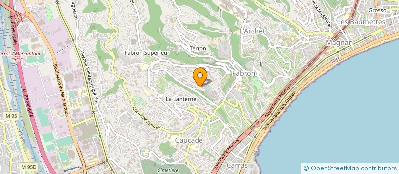 localisation de l'entreprise PWB ENTRETIEN ET NETTOYAGE à NICE