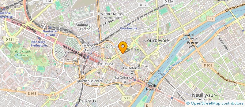 localisation de l'entreprise PWC CONSEIL à COURBEVOIE