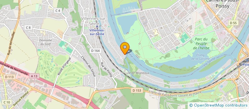 localisation de l'entreprise PWHB FINANCE  VILLENNES-SUR-SEINE