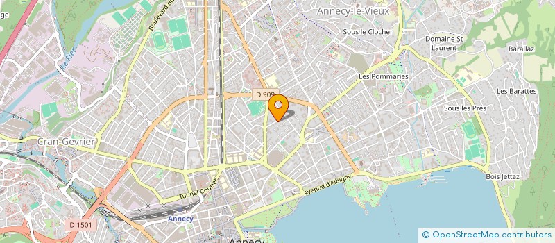 localisation de l'entreprise PWK INGENIERIE à ANNECY