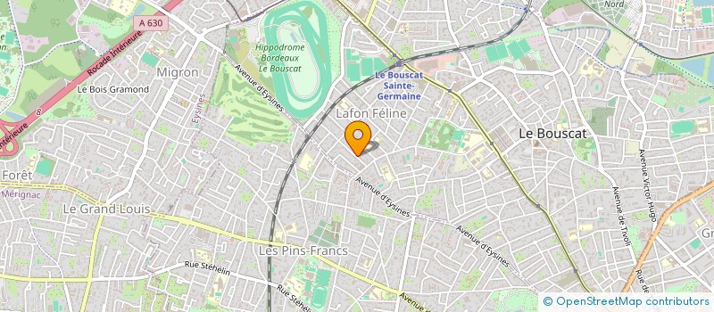 localisation de l'entreprise PWM IMMO  LE BOUSCAT