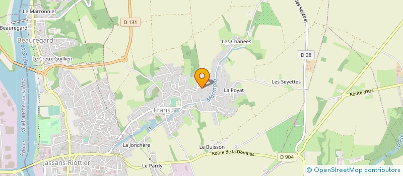 localisation de l'entreprise PWM SERVICES à FRANS