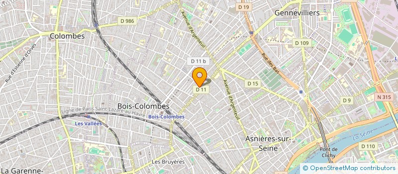 localisation de l'entreprise PWP CONSULTING à BOIS-COLOMBES