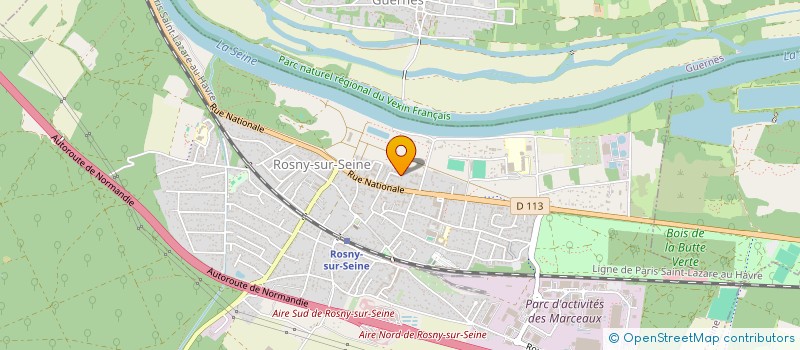 localisation de l'entreprise PWR DATA CONSULTING.  ROSNY-SUR-SEINE