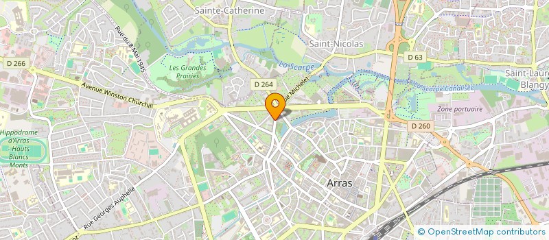localisation de l'entreprise PWS à ARRAS