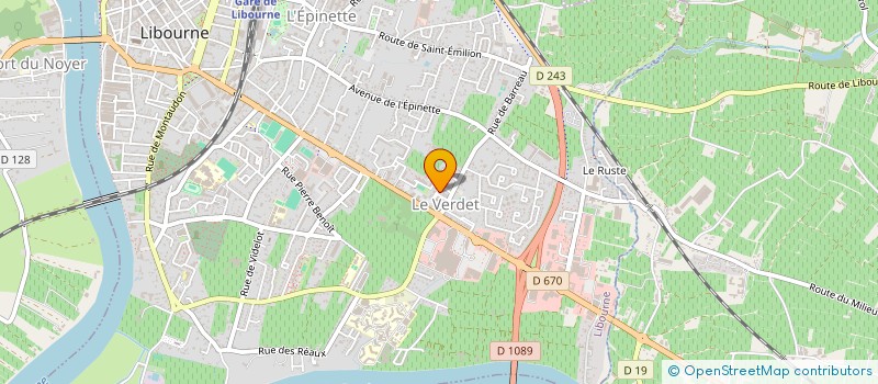 localisation de l'entreprise PXD PROD  LIBOURNE