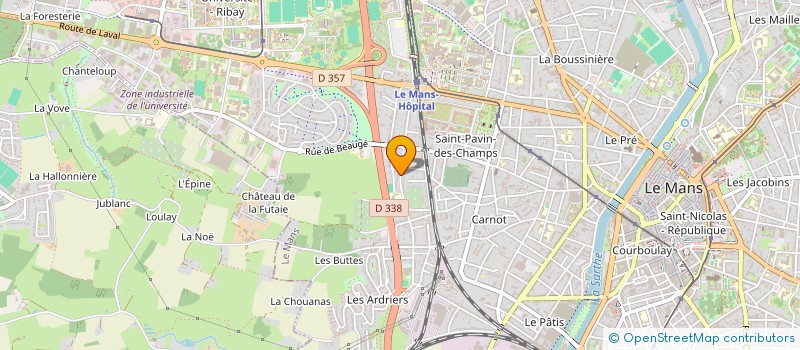 localisation de l'entreprise PXP CARNOT  LE MANS