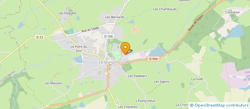 localisation de l'entreprise PXT à LE DONJON