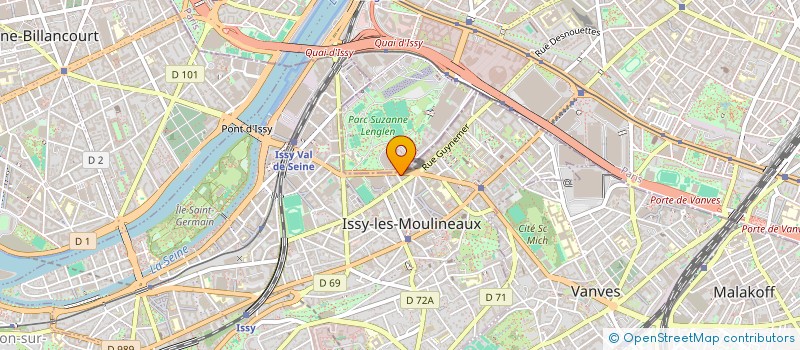 localisation de l'entreprise PXT NETWORKS à ISSY-LES-MOULINEAUX