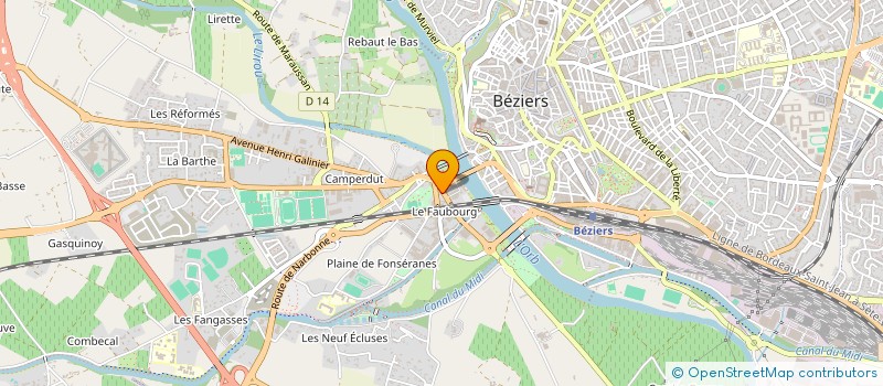 localisation de l'entreprise PY à BEZIERS