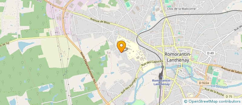 localisation de l'entreprise PY.COM  ROMORANTIN-LANTHENAY