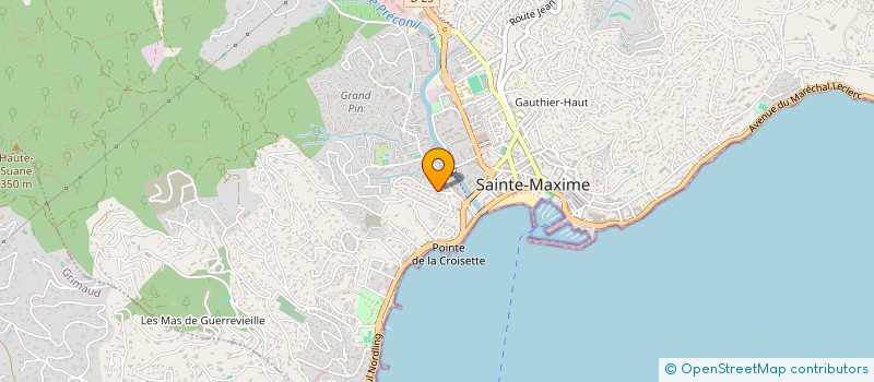 localisation de l'entreprise PY CONSTRUCTION à SAINTE-MAXIME