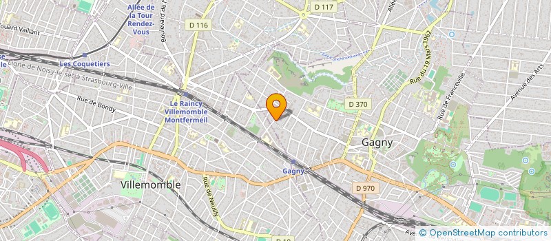 localisation de l'entreprise PY EURO TRANSPORT  GAGNY