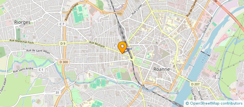 localisation de l'entreprise PY HOLDING  ROANNE