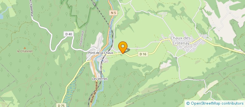 localisation de l'entreprise PYANET, RAYMOND ET FILS à CHAUX-DES-CROTENAY