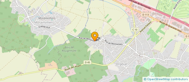 localisation de l'entreprise PYAS à ORGEVAL