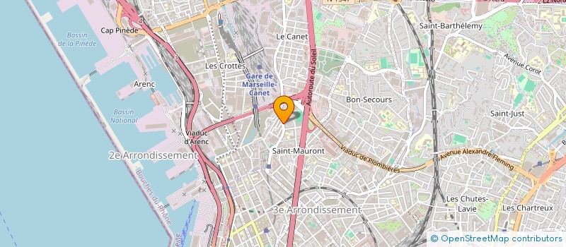 localisation de l'entreprise PYAT BOULANGERIE à MARSEILLE