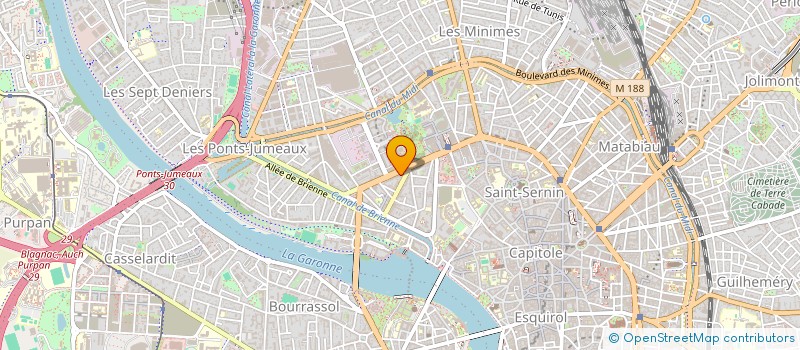 localisation de l'entreprise PYB à TOULOUSE