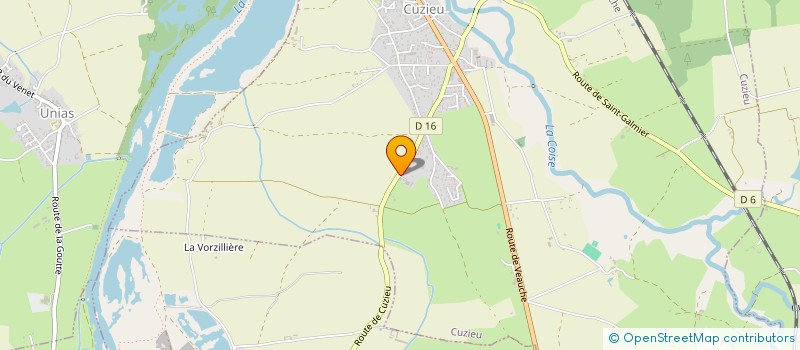 localisation de l'entreprise PYB42  CUZIEU