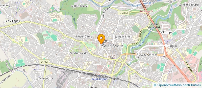 localisation de l'entreprise PYC à SAINT-BRIEUC