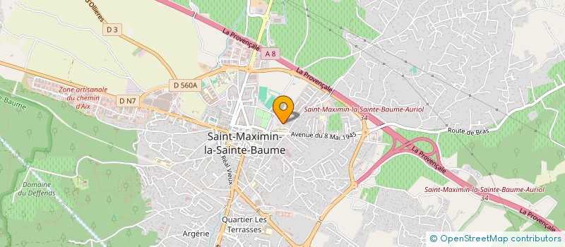 localisation de l'entreprise PYCLEM à SAINT-MAXIMIN-LA-SAINTE-BAUME