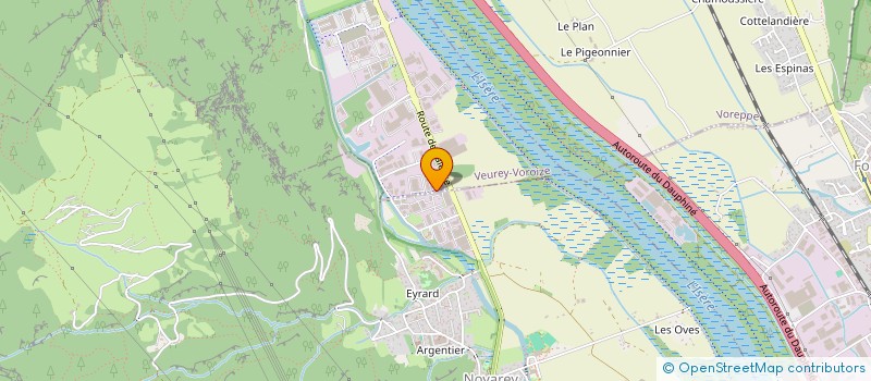 localisation de l'entreprise PYCOFA COMMUNICATION  VEUREY-VOROIZE