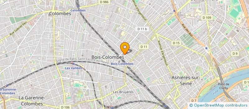 localisation de l'entreprise PYCPAK à BOIS-COLOMBES