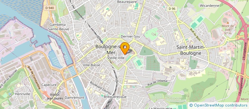 localisation de l'entreprise PYDH  BOULOGNE-SUR-MER