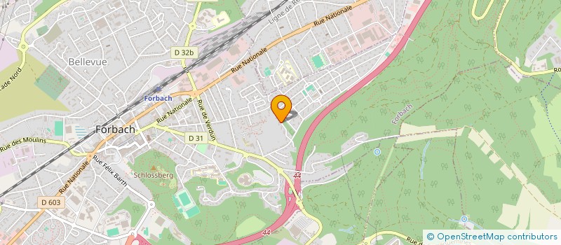 localisation de l'entreprise PYFRATHE  FORBACH