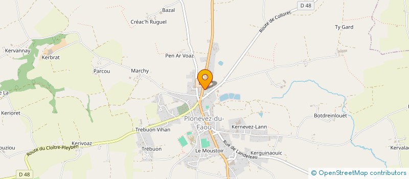 localisation de l'entreprise PYG MAG PRO  PLONEVEZ-DU-FAOU