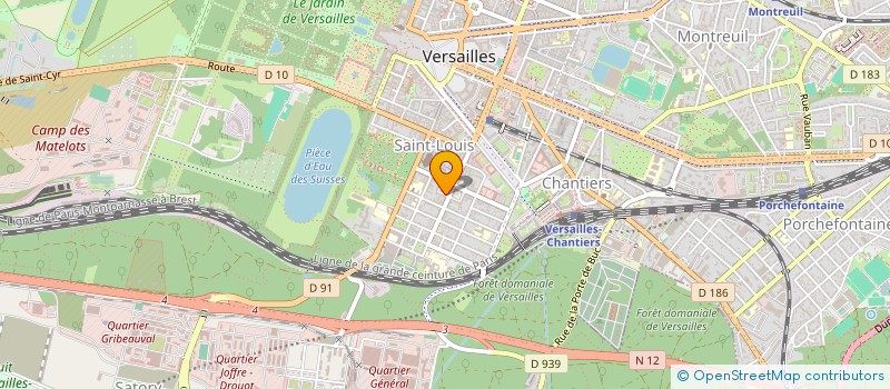 localisation de l'entreprise PYGMA  VERSAILLES