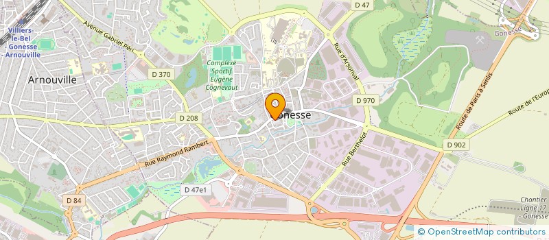 localisation de l'entreprise PYGMALION RIVE GAUCHE à GONESSE