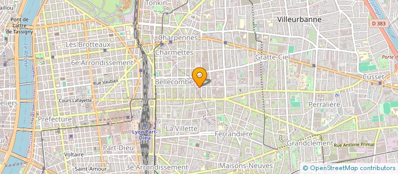 localisation de l'entreprise PYGMALYON  VILLEURBANNE