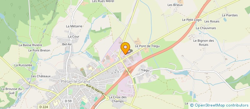 localisation de l'entreprise PYKYELCA  PLELAN-LE-GRAND