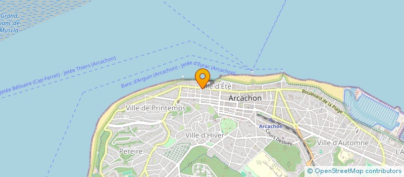 localisation de l'entreprise PYL'A VELO à ARCACHON