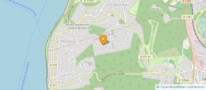 localisation de l'entreprise PYLA TOURISME ET LOISIRS à LA TESTE-DE-BUCH