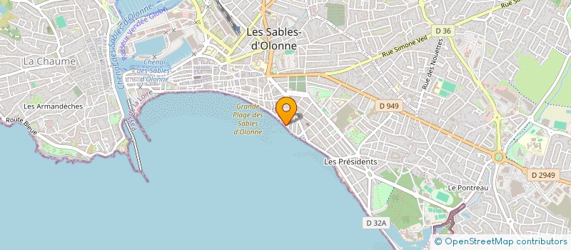 localisation de l'entreprise PYLE FONCIERE à LES SABLES D'OLONNE
