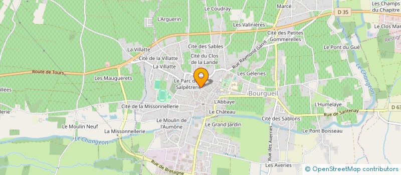 localisation de l'entreprise PYLO'GIS à BOURGUEIL