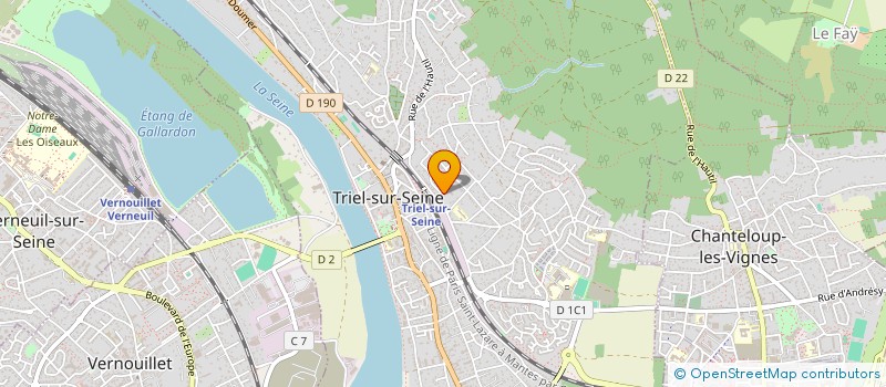 localisation de l'entreprise PYLONE  TRIEL-SUR-SEINE